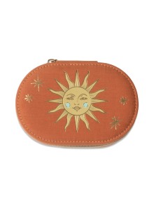 Овална кутия за бижута - Теракотено слънце 